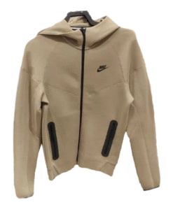 Polerón NIKE TECH FLEECE SPORTSWEAR "Kaki/Negro" Algodón Alta Calidad