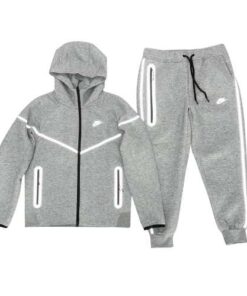 Conjunto NIKE TECH 2025 "REFLECTANTE" Algodón Premium Gris