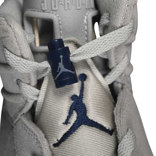Air Jordan Retro 6 "Magnet and College Navy" Gris - Imagen 4