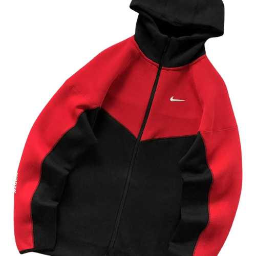 Polerón NIKE TECH x NOCTA «Rojo/Negro» Algodón Alta Calidad - Imagen 2