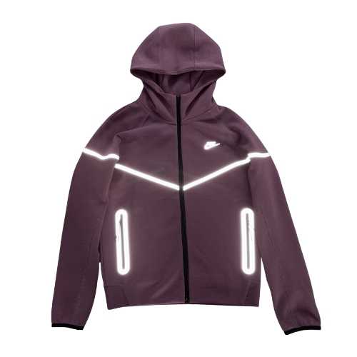 Polerón NIKE TECH 2025 "REFLECTANTE" Algodón Premium Morado