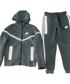 Conjunto NIKE TECH 2025 "REFLECTANTE" Algodón Premium Verde