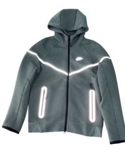 Polerón NIKE TECH 2025 "REFLECTANTE" Algodón Premium Verde Alta Calidad