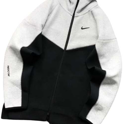 Polerón NIKE TECH x NOCTA «Gris/Negro» Algodón Alta Calidad - Imagen 2