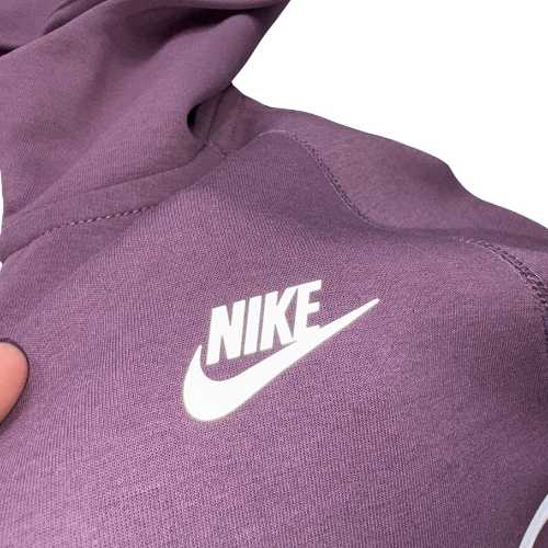 Polerón NIKE TECH 2025 "REFLECTANTE" Algodón Premium Morado - Imagen 2