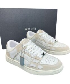 AMIRI Skel Top Low "Beige/Blanco" + CAJA