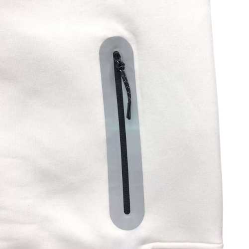 Conjunto Polerón Buzo NIKE TECH 2025 "REFLECTANTE" Algodón Premium Gris/Blanco - Imagen 5