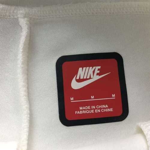 Conjunto Polerón Buzo NIKE TECH 2025 "REFLECTANTE" Algodón Premium Gris/Blanco - Imagen 7