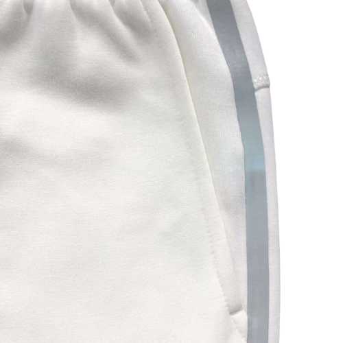 Conjunto Polerón Buzo NIKE TECH 2025 "REFLECTANTE" Algodón Premium Gris/Blanco - Imagen 8