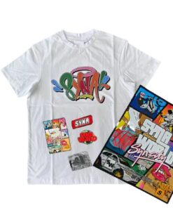 POLERA SYNA WORLD X GLASTONBURY "Blanco" + BOLSA y STICKERS