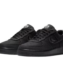 Nike Air Force 1 STÜSSY "TRIPLE BLACK" Negro