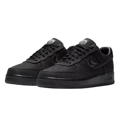 Nike Air Force 1 STÜSSY "TRIPLE BLACK" Negro