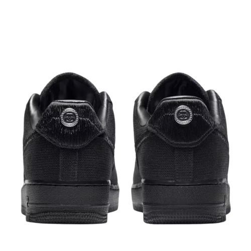 Nike Air Force 1 STÜSSY "TRIPLE BLACK" Negro - Imagen 2