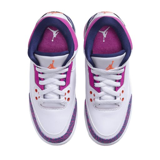 Air Jordan Retro 3 "Barely Grape Pink Purple" Rosa Morado - Imagen 2