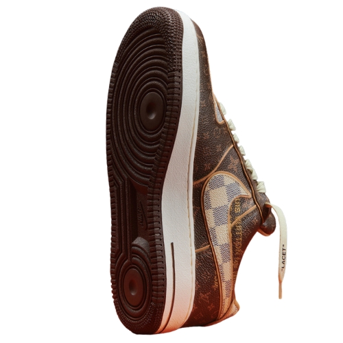 Nike Air Force 1 "LV Louis Vuitton" Cafe - Imagen 4