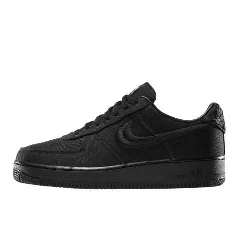 Nike Air Force 1 STÜSSY "TRIPLE BLACK" Negro - Imagen 3