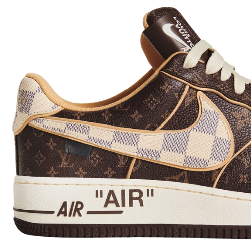 Nike Air Force 1 "LV Louis Vuitton" Cafe - Imagen 3