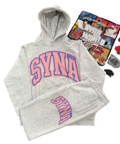 Conjunto SYNA WORLD Invierno "Gris/Rosado" + ACCESORIOS Algodón Real