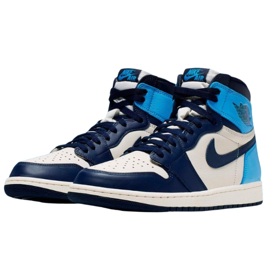 Air Jordan Retro 1 UNC "Obsidian Blue" Azul Blancas Celeste