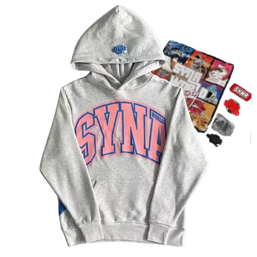 Conjunto SYNA WORLD Invierno "Gris/Rosado" + ACCESORIOS Algodón Real - Imagen 2