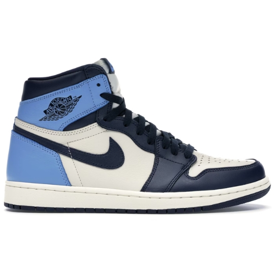Air Jordan Retro 1 UNC "Obsidian Blue" Azul Blancas Celeste - Imagen 3