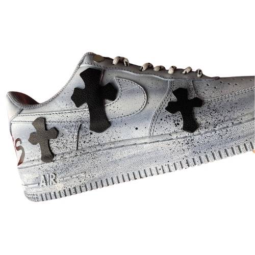 Nike Air Force 1 "CHROME HEARTS LOW" Blancas - Imagen 7