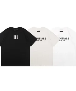 Polera Algodon Essentials (Negro, Gris, Blanco)