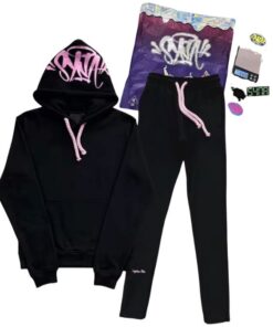 Conjunto SYNA Invierno "Negro/Rosa" + ACCESORIOS Algodón Real