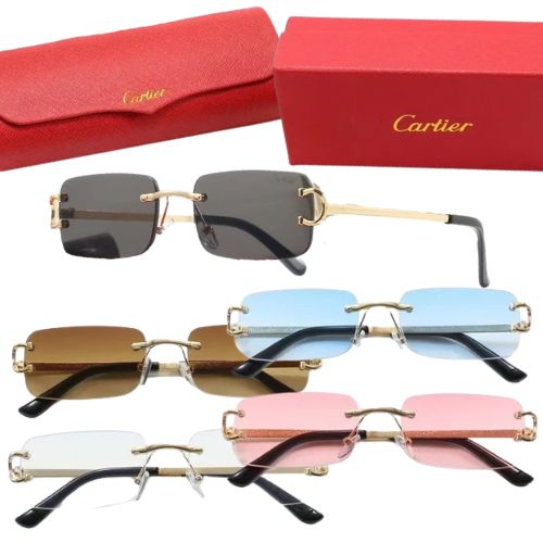 Lentes Gafas de Sol Lujo CARTIER – 5 Colores + Caja