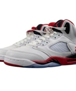 Air Jordan Retro 5 Fire Red "Black Tongue"