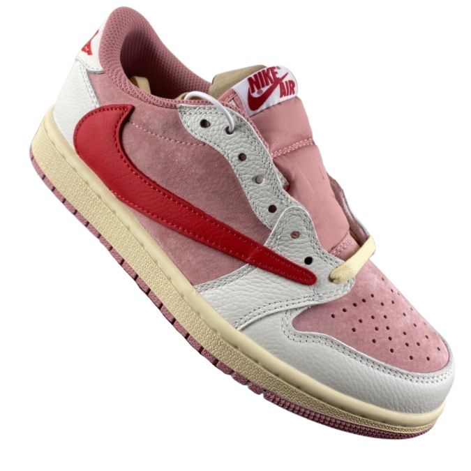 Air Jordan Retro 1 Low Travis Scott "Pink Rosa" - Imagen 5