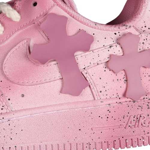Nike Air Force 1 "CHROME HEARTS LOW " Rosa - Imagen 3
