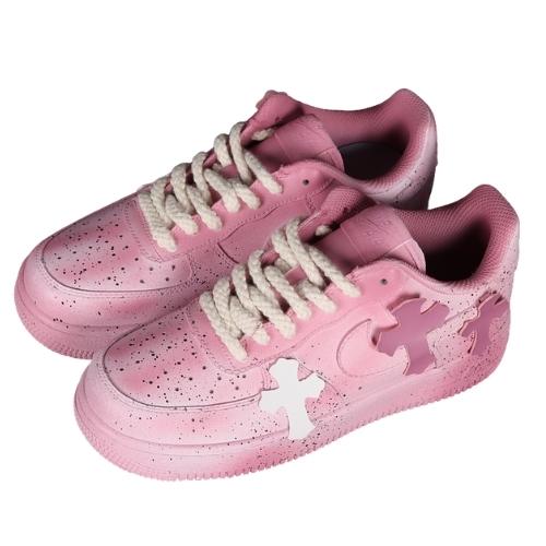 Nike Air Force 1 "CHROME HEARTS LOW " Rosa - Imagen 4