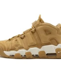 Nike Air More UPTEMPO "Quilted Wheat Gum Light Brown" Cafe Claro Beige Marron
