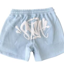 Shorts SYNA WORLD mujer "Celeste" ALGODÓN + BOLSA y STICKERS.