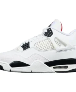 Air Jordan Retro 4 "Flight Club Sail/Black University Red" Blanco Rojo