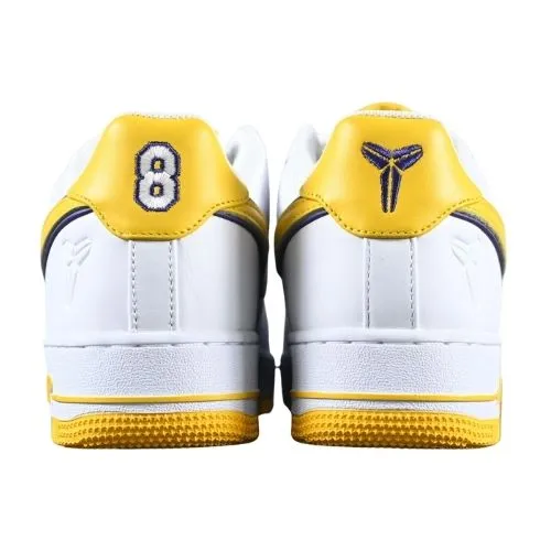 Kobe Bryant x Air Force 1 Low "Lakers Home" Blanco Amarillo - Imagen 2
