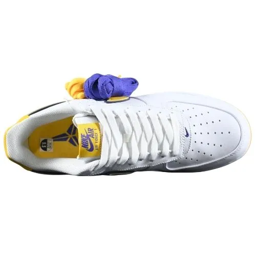 Kobe Bryant x Air Force 1 Low "Lakers Home" Blanco Amarillo - Imagen 3