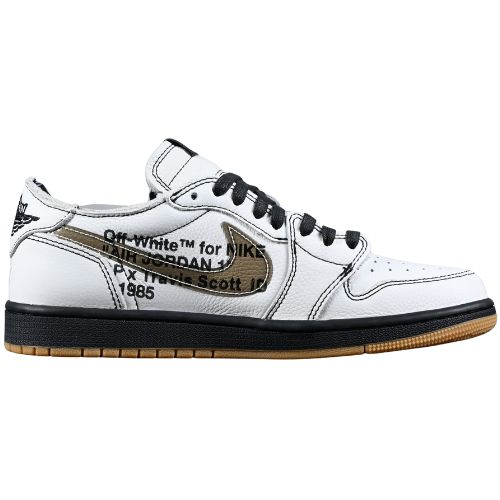 Air Jordan Retro 1 OFF WHITE Phanton LV TRAVIS SCOTT Low "Panda" Louis Vuitton Blanco Negro - Imagen 2