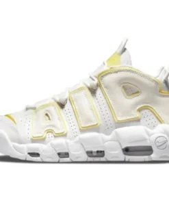 Nike Air More UPTEMPO "Light Citron" Blanco Amarillo