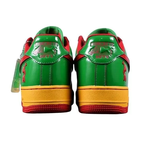 Lil Yachty x Air Force 1 Low "Concrete Boys - Lucky Green" Verde Amarillo Rojo - Imagen 2