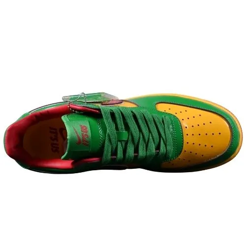 Lil Yachty x Air Force 1 Low "Concrete Boys - Lucky Green" Verde Amarillo Rojo - Imagen 3