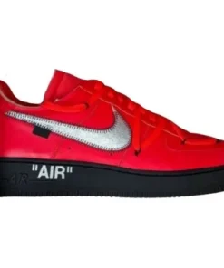 Off-White x Nike Air Force 1 Low "CRIMSON " White Red University Red