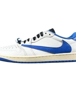 Fragment Design x Travis Scott x Air Jordan 1 Retro Low “Sail Military Blue"