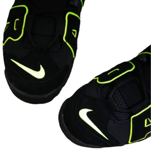 Nike Air More UpTempo "Negro/Fluor" Fluorflorecente - Imagen 3