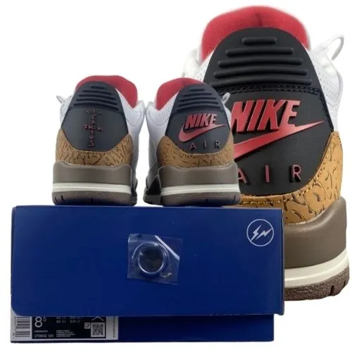 Air Jordan Retro 3 "Travis Scott" Blanco Tigre - Imagen 2
