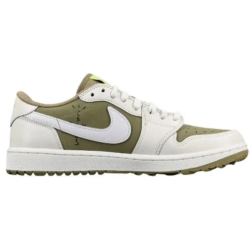 Nike Air Jordan 1 Retro Low Golf Travis Scott ”Neutral Olive” Verde Blanco - Imagen 3