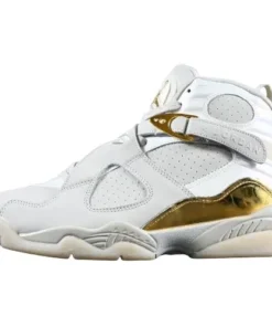 Jordan Retro 8 C&C "Trophy"  Blanco Dorado