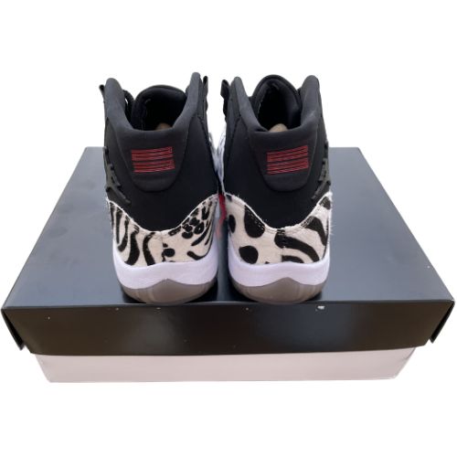 Air Jordan Retro 11 "Animal Print Instint" Black White Negro Blanco - Imagen 2
