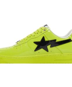 A Bathing Ape Bape Sta Nike Air Force 1 "Yellow Patent" Amarillas Reflectante Fluorescente